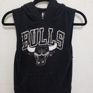 NBA Womens BULLS muscle hoodie shirt. Size Xsmall